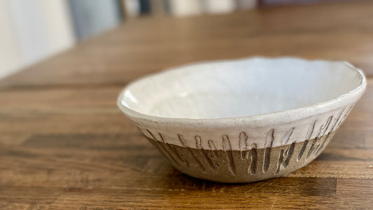 Tummad mönstrad skål 2