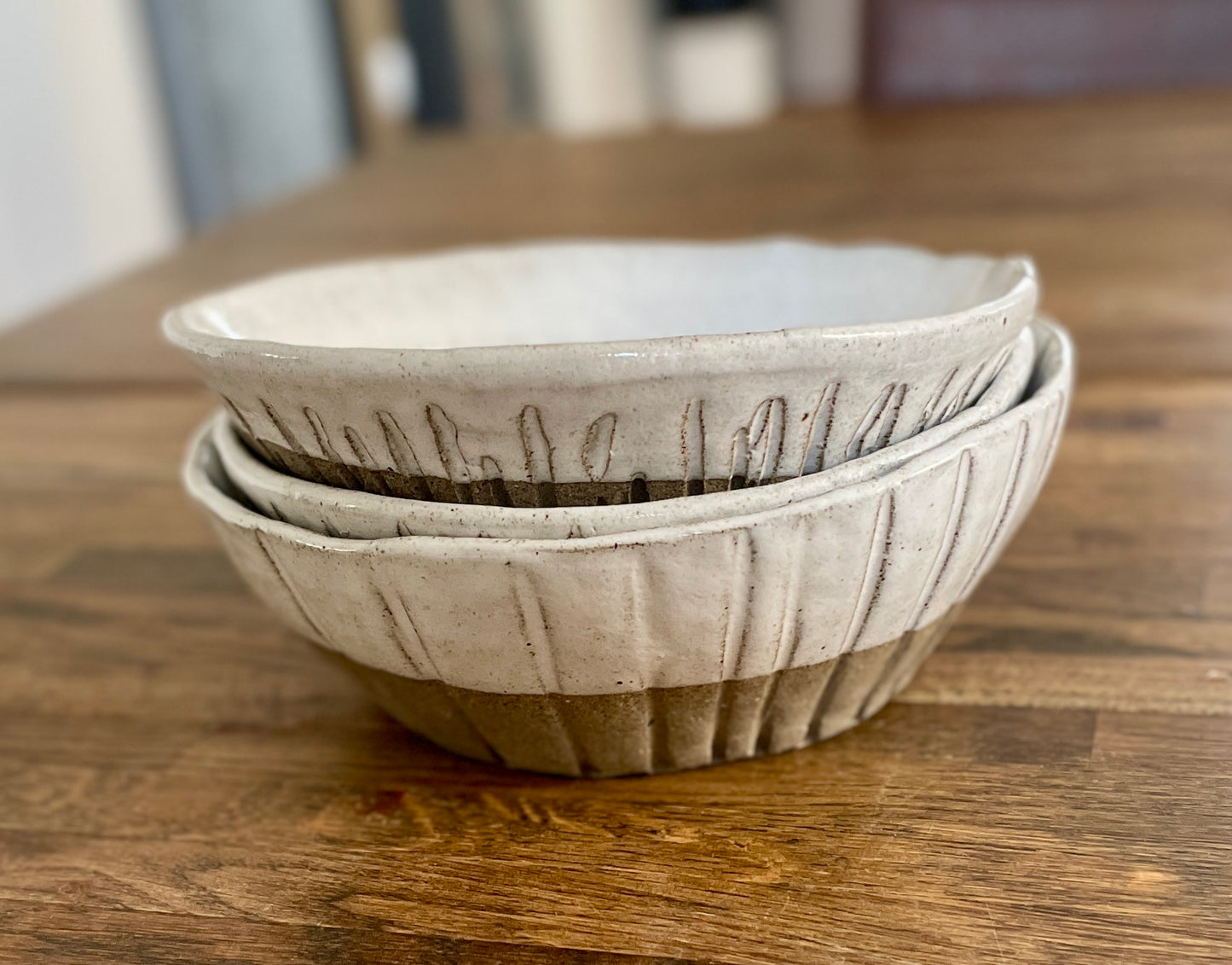 Tummad mönstrad skål 3